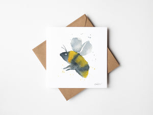 Honey Whisperer — Eco-Friendly Watercolour Greeting Card | 5.5x5.5 Sustainable Art Print - La Maison Belle