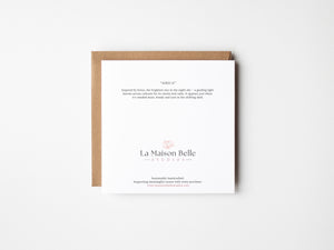 Sirius — Eco-Friendly Watercolour Greeting Card | 5.5x5.5 Sustainable Art Print - La Maison Belle