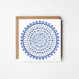 Sirius — Eco-Friendly Watercolour Greeting Card | 5.5x5.5 Sustainable Art Print - La Maison Belle