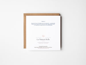 Sirius — Eco-Friendly Watercolour Greeting Card | 5.5x5.5 Sustainable Art Print - La Maison Belle