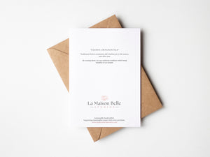 Festive Ornaments Greeting Card – Eco-friendly greeting card featuring a delicate watercolour illustration of ornamental balls hanging from a Christmas tree, capturing the magic of the holiday season.