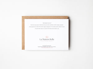Tranquil Blue — Eco-Friendly Watercolour Greeting Card | 5x7 Sustainable Art Print - La Maison Belle Studios
