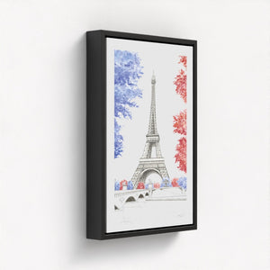 Eiffel Tower — Watercolour Canvas Print