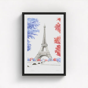 Eiffel Tower — Watercolour Canvas Print